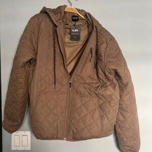 light brown bomber jacket